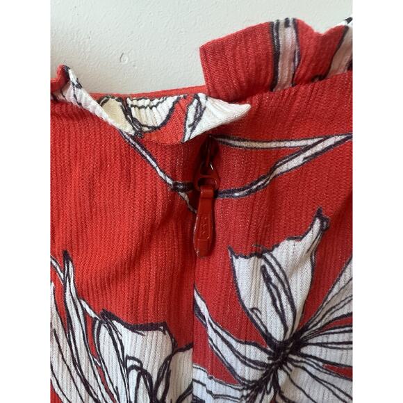 Jason Wu Collective Womens Tie Shoulder Midi Dress Red Size 2, Flowy Beach - Picture 5 of 13